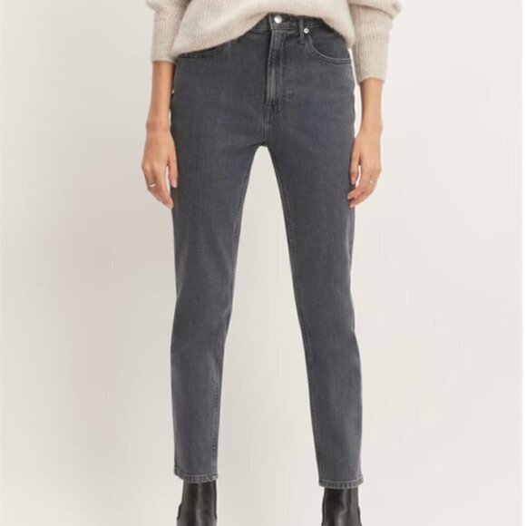 EVERLANE The Original Cheeky Jean Limited Edition Washed Charcoal Size 23 - Picture 3 of 11